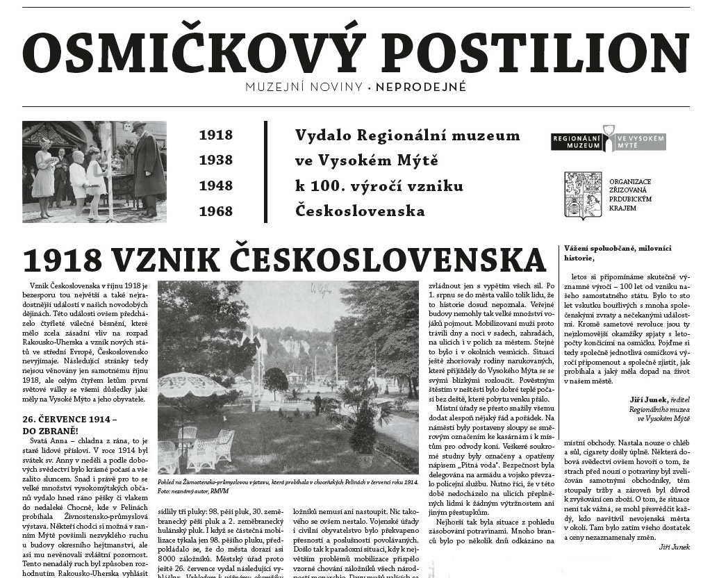 Muzeum vydalo OSMIČKOVÝ POSTILION 